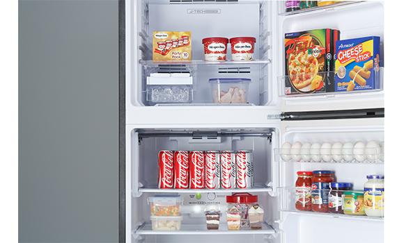 Sharp Refrigerator 2 Door 400L J-Tech Inverter Peti Sejuk 2 Pintu SJ406MSS