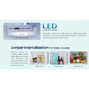 Sharp 320L Fridge Refrigerator Peti Sejuk 2 Pintu  SJ325MSS