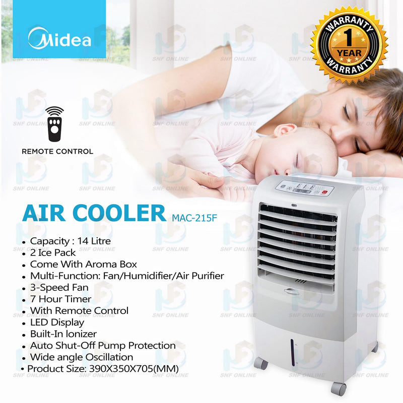 Midea Air Cooler 15L MAC-215F
