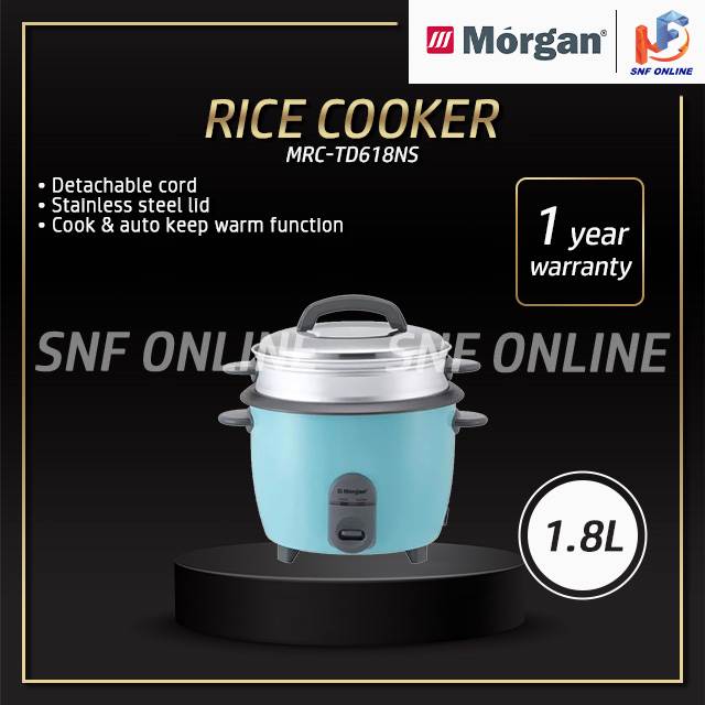 Morgan Rice Cooker 1.8L MRC-TD618NS Periuk Nasi