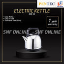 Pentec Cerek Elektrik 4.3L Electric Kettle SUS304 Stainless Steel Body Apple Type Easy Filling XSK-43