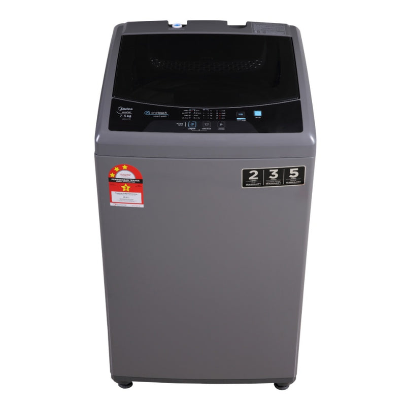 MIDEA 7.5kg Fully Auto Washing Machine Mesin Basuh MFW-EC750 MA100W75