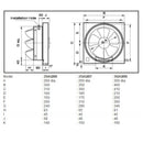 KDK 10” / 25cm Wall Mounted Ventilating Fan 25AQM7