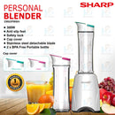 Sharp Pengisar Jus - Personal Blender 300W EM60PMWH