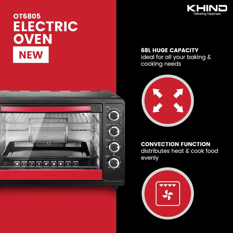Khind Electric Oven 68L OT6805