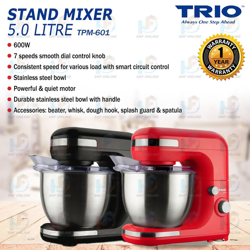 Trio Power Stand Mixer TPM-601 TPM-602 600W