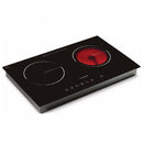 Midea Hud + Dapur - Cooker Hood MCH-90J52 + Midea Built In Glass Hob (76 cm) MC-IHD361