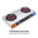Meck Gas Stove Double Infrared Burner MGS-IR1500SS