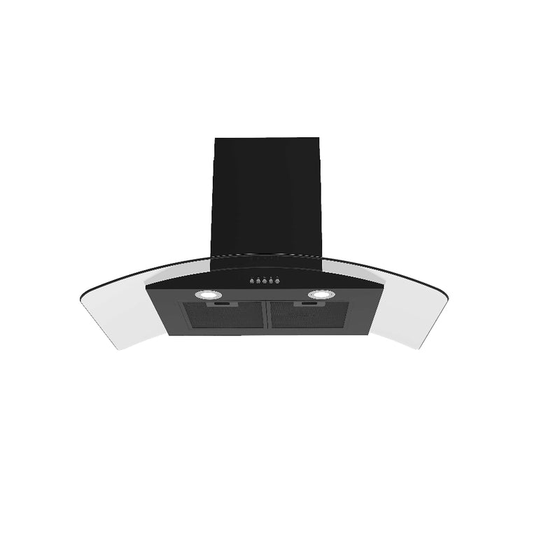 Midea Cooker Hood 90CM 1400m³/hr Curve Glass MCH-90V71