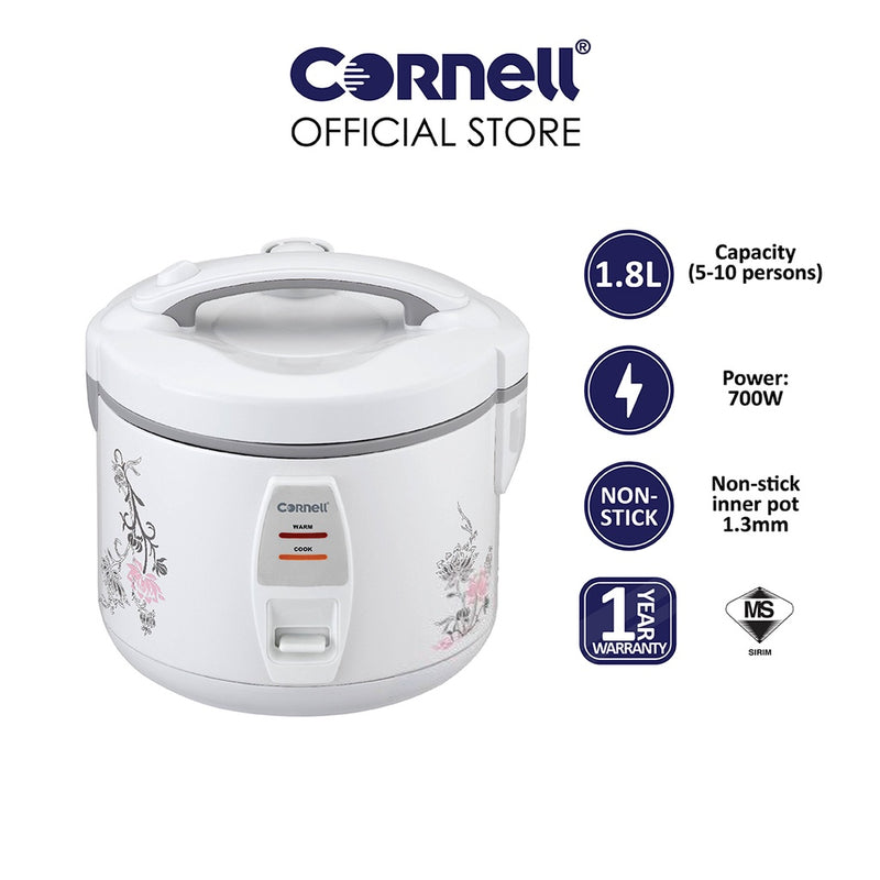 Cornell Jar Rice Cooker 1.8L CRC-JE180
