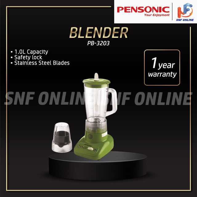 Pensonic 1.0L Blender with Dry Mill PB-3203