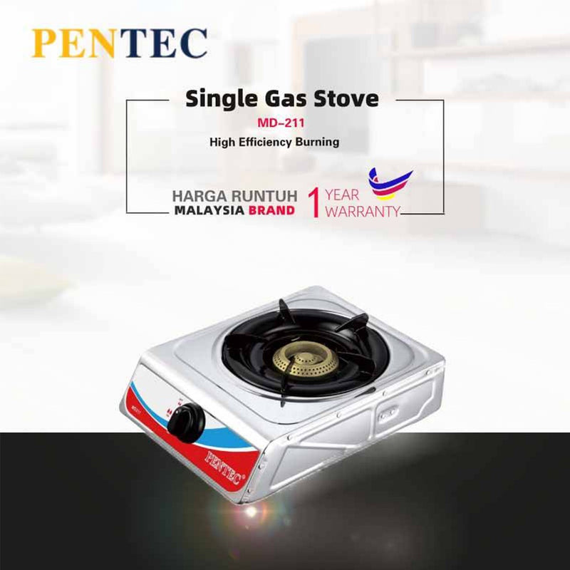 Pentec Gas Stove Single Burner Dapur Gas MD-211