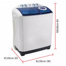 Khind Mesin Basuh Manual - Semi Auto Washing Machine (10 kg) WM1017 WM1001SA