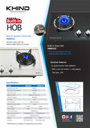 Khind Dapur Gas 2 Burner Gas Cooker Hob Dapur built-in HB802S2