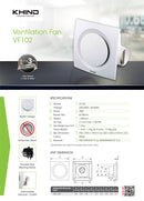 Khind Kipas Pengudaraan - 10'' Ventilation Exhaust Fan VF102