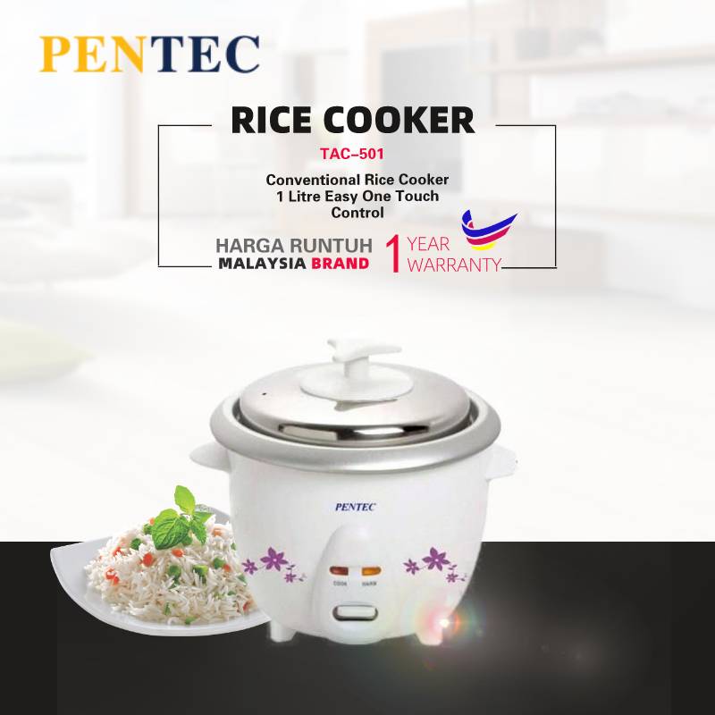 Pentec 1.0L Rice Cooker TAC-501 TAC501