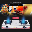 Pentec Dapur panas Double Burner Stainless steel Gas Stove dapur gas MD-812 MD812