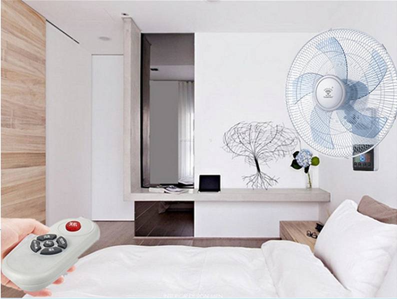 Pentec kipas Dinding 18’’ Wall Fan 5 Blade With Remote Control  TAC-1822 TAC1822