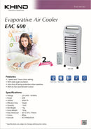 Khind Air Cooler Evaporative With Remote Control Penyejuk Udara 6L EAC600