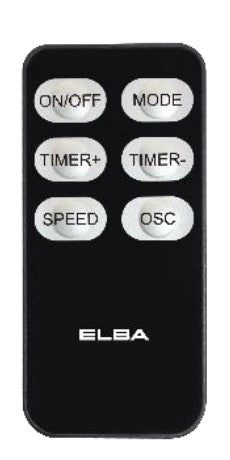 Elba 16’’ Wall Fan kipas dinding With Remote Control EWMF-E1646RC(BK) EWMFE1646RC