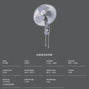 KDK 16'' Wall Fan Metal Blade KV408