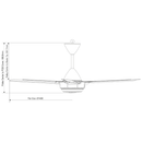 KDK 4 Blade Ceiling Fan (56’’) With Remote Control K14XZ-GY K14XZ-PBR