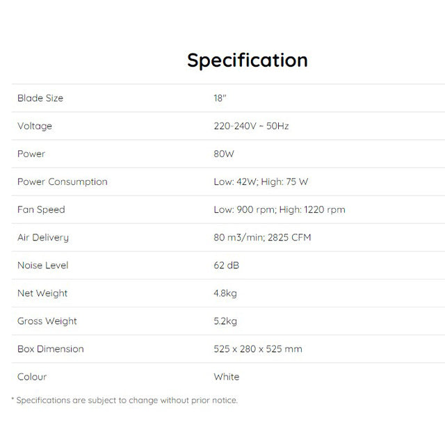 Khind Auto Fan 18 AF1801