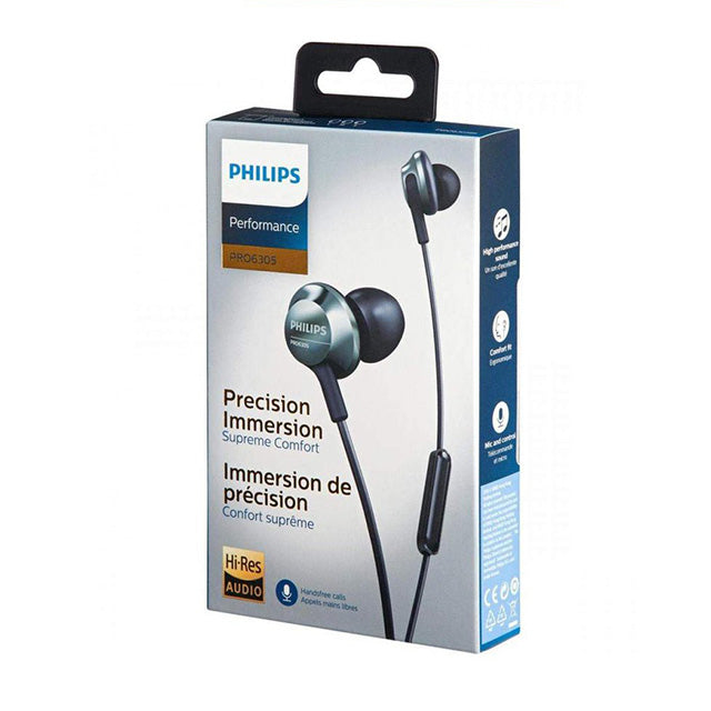 Philips Slim In-Ear Heaphones with Mic PRO6305BK/00