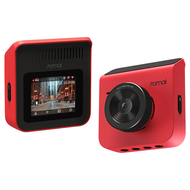 70Mai A400 Car Recorder Dash Cam QHD 1440P Rear Cam Night Vision 145 FOV WDR App Control Smart + 70M-RC09 + 64GB