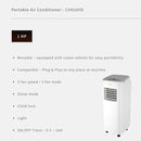 Sharp Penghawa Dingin Mudah Alih - Portable Air Conditioner 1.0HP R32 CVH10YD CV-H10YD