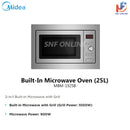 Midea 25L Built-In Microwave Oven With Grill MBM-1925B