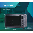 The Baker Ketuhar Elektrik Electric Oven 60L ESM-60DG