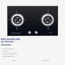 Elba Built-In Glass Hob 2Burners EGH-K8942G(BK)