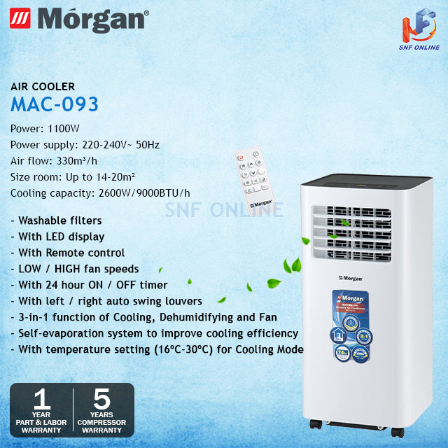 Morgan Portable Air Conditioner Feather Lite MAC-093