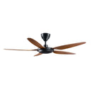 Deka 5 Blade Ceiling Fan DC Motor With Remote Control (56”) DS11-BLACK / DS11-WALNUT