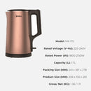 Midea Cerek Elektrik Double Wall Electric Jug Kettle (1.7L) MK-17PJ