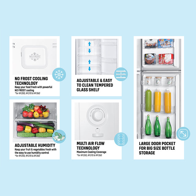 Khind Single Door 150L Refrigerator RF160