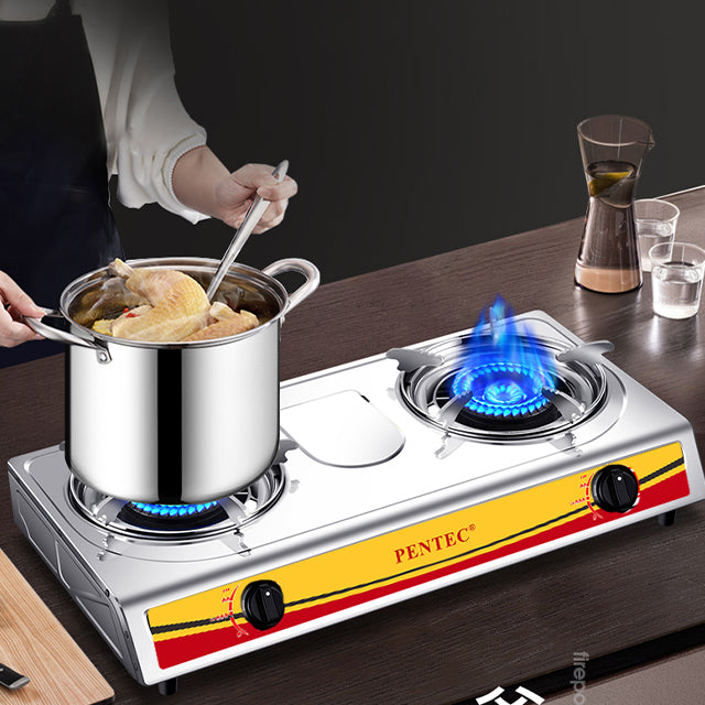 Pentec Double Burner Gas Cooker MD81 MD-81
