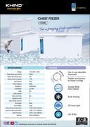 Khind peti sejuk beku 397L Chest Freezer  FZ400