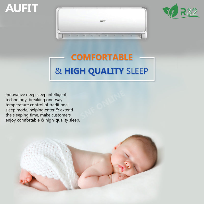 Aufit 2.0HP Aircond Standard R32 (FULL SET) ASW18E0A4FLR3-C3 AS18E0A4FLR3-C3
