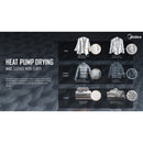 Midea Pengering Kain 10kg Heat Pump Dryer MDK-1088HP MD-K1088HP MD-K1088HPT