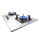 Midea Dapur Gas Tanam Keluli Tahan Karat - Stainless Steel Built-in Gas Hob MGH-8216SS MGH8216SS