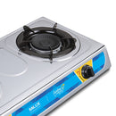 Milux Dapur Gas 2 Pembakar Stainless Steel Double Burner Gas Stove MSS-1222 MSS1222