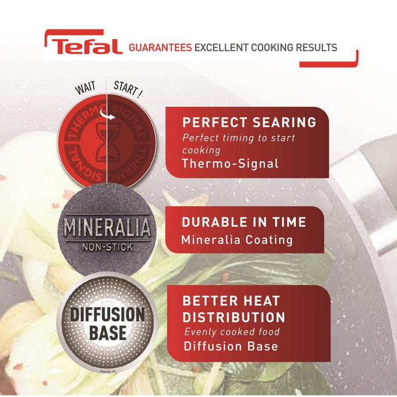 Tefal 24cm Cookware Natura Deep Frypan pan Non-Stick B22664 B2266495