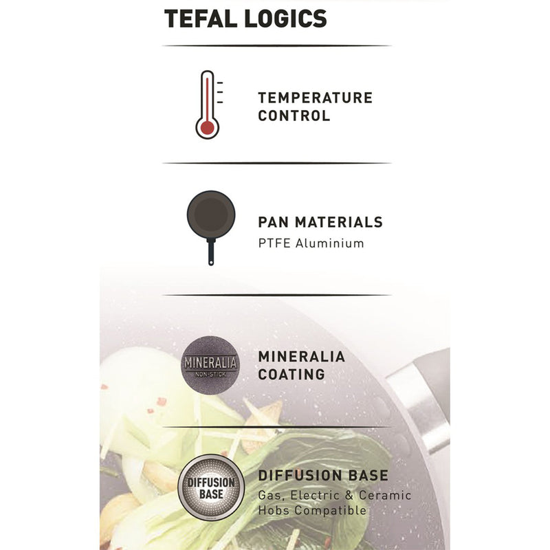 Tefal 20cm Cookware Natura Frypan Pan Non-Stick B22602 B2260295