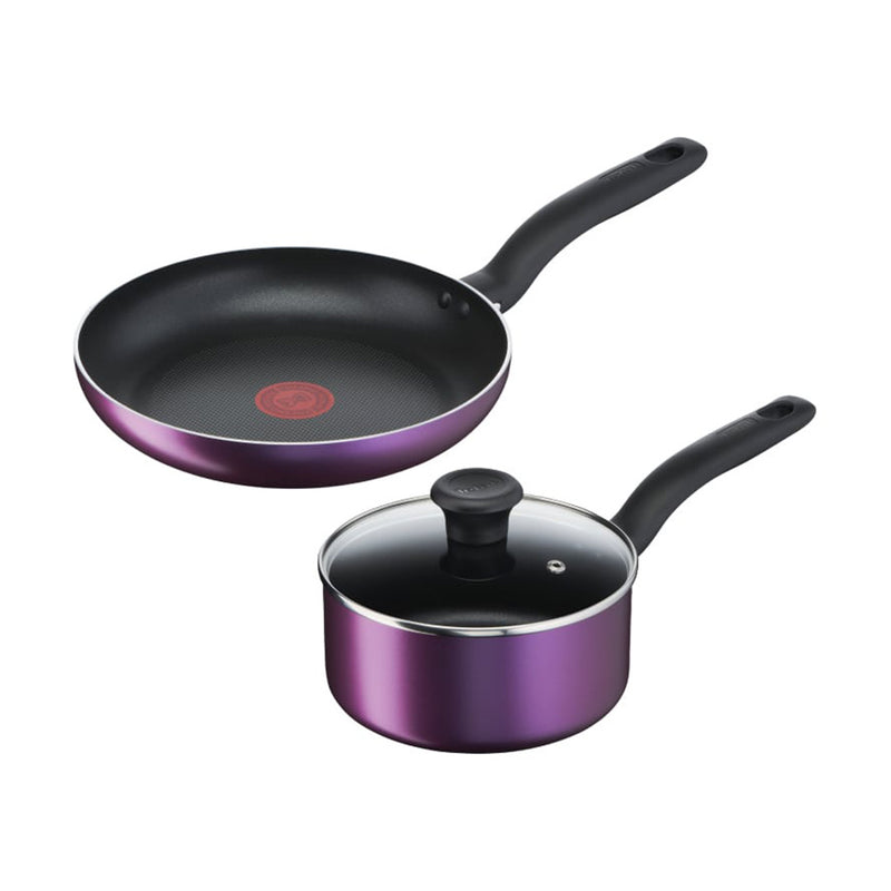 Tefal Cooking Source 3pcs Set Frypan 24cm + Saucepan 18cm Non-Stick B504S2 B504S295