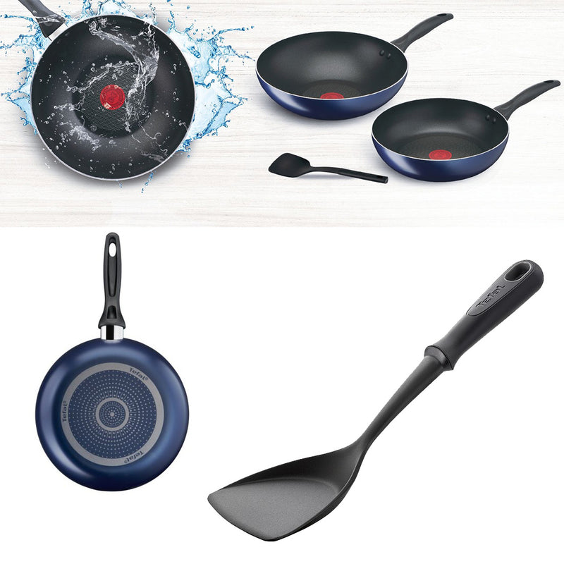 Tefal Clear Cook 3pcs Set Frypan 26cm + Wokpan 28cm Non-Stick B266S3