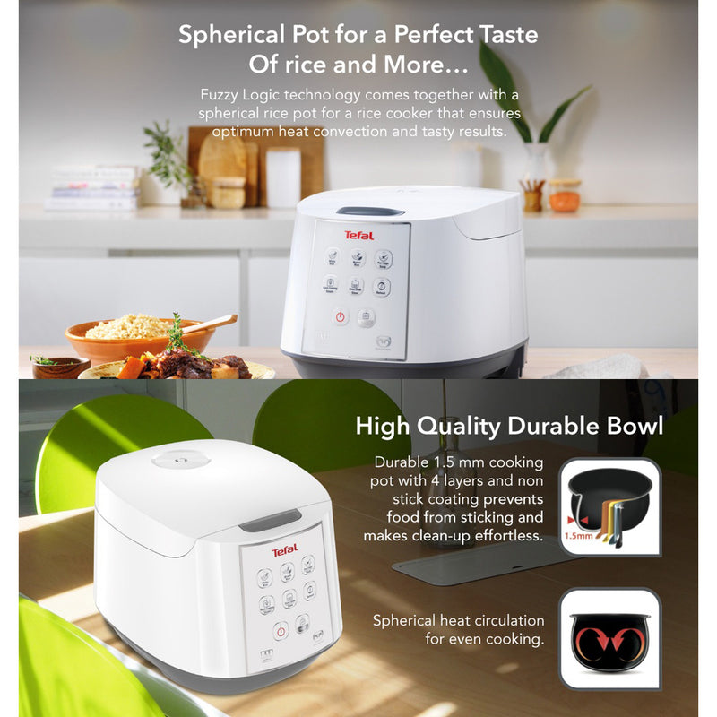 Tefal 1.8L Easy Rice Spherical Pot Rice Cooker RK7321 RK732167