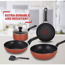 Tefal Fresh Start 6pc Set Frypan 20cm + Frypan 24cm + Deep Frypan 26cm + Sauce pan 18cm With B507S695