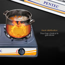 Pentec Dapur Gas Double Burner Stainless steel Gas Stove dapur gas MD-811 MD-811M